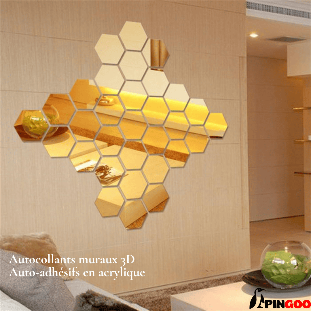 Miroirs Acryliques Hexagonaux: Redéfinissez Votre Espace