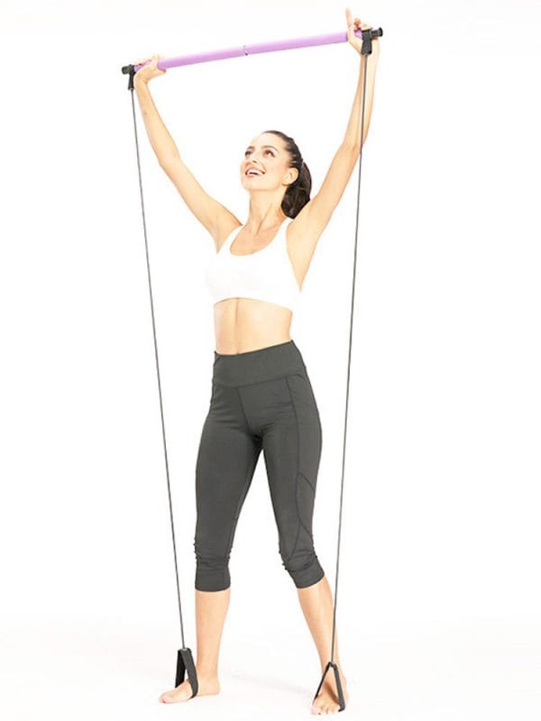 Barre de pilates avec bande de résistance