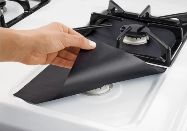 Pack de 8 Pièces de Carbone Inflammable pour Protection de Cuisinière