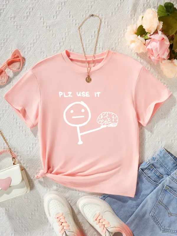 Tshirt Plz use it pour femme