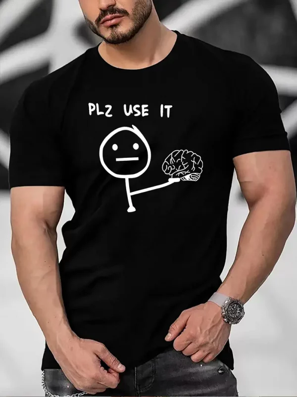 Tshirt Plz use it pour homme
