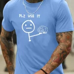 tshirt plz use it homme