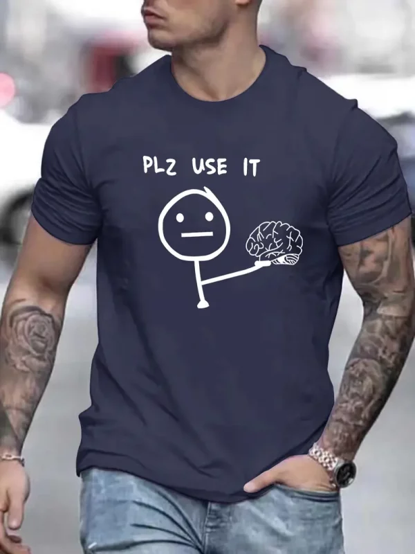 Tshirt Plz use it pour homme