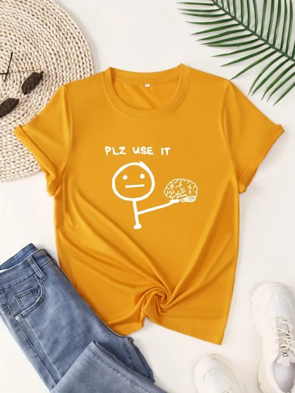 Tshirt Plz use it pour femme