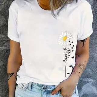 T-shirt Imprimé Fleur