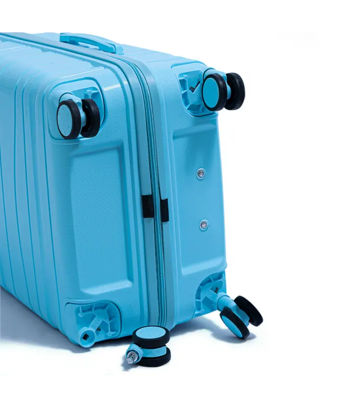 Set De Trois Valises Titou roue démontable couleur Bleu ciel