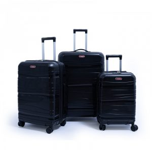 Set De Trois Valises Titou roue démontable couleur Noir