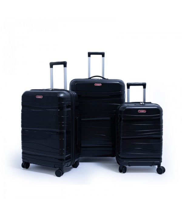 Set De Trois Valises Titou roue démontable couleur Noir