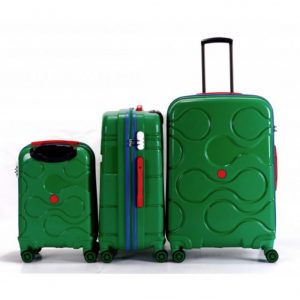 Set de 3 valises TITOU couleur vert