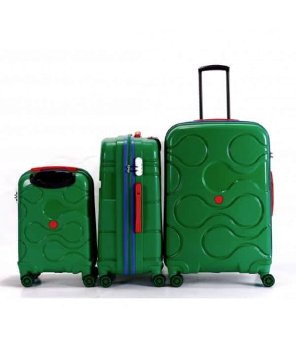 Set de 3 valises TITOU couleur vert