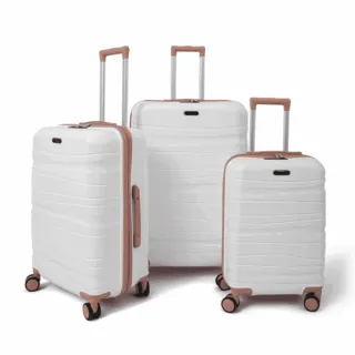 Set de 3 valises titou multicolore Blanc/Saumon