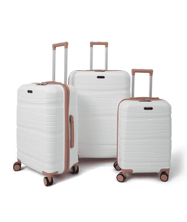 Set de 3 valises titou multicolore Blanc/Saumon