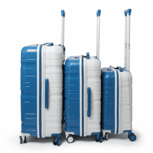 Set de 3 valises titou multicolore Bleu/Blanc