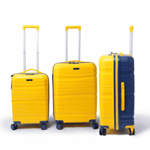 Set de 3 valises titou multicolore Bleu Jaune