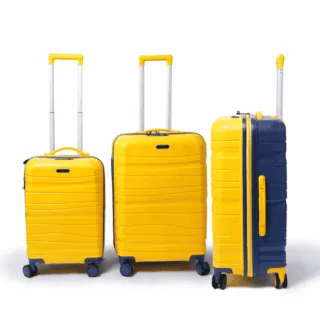 Set de 3 valises titou multicolore Bleu Jaune