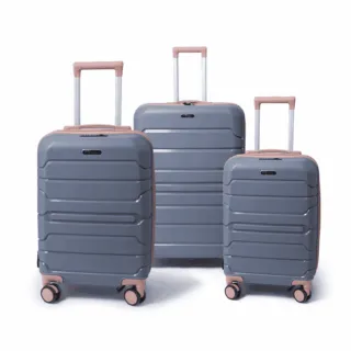 Set de 3 valises titou multicolore Rouge Silver Saumon