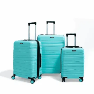 Set de trois valises Titou couleur Vert d'eau