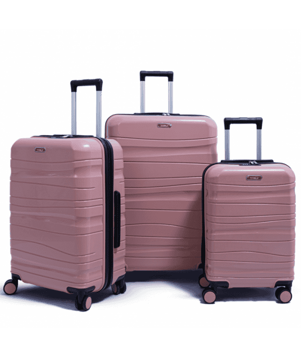 Set de trois valises Titou couleur Saumon
