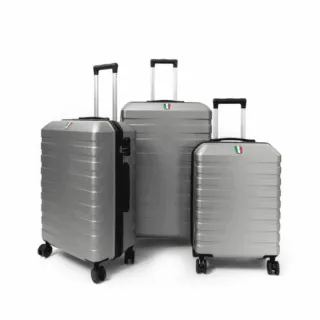 Série de 3 valises ABS FRANCO modèle Turin Silver