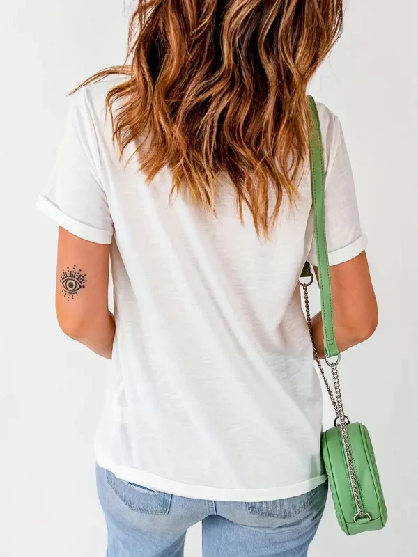 T-shirt À Motif De Girafe, Vêtements Pour Femmes