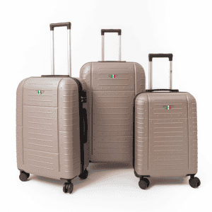 Série de 3 valises, ABS FRANCO couleur bronze