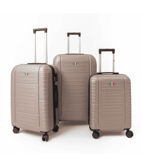 Série de 3 valises, ABS FRANCO couleur bronze