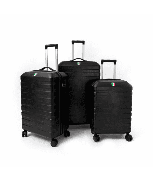 Série de 3 valises ABS FRANCO modèle Turin noir