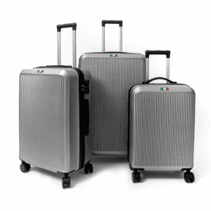Série de 3 valises ABS FRANCO modèle Milano gris