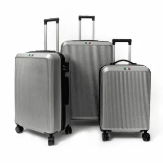 Série de 3 valises ABS FRANCO modèle Milano gris