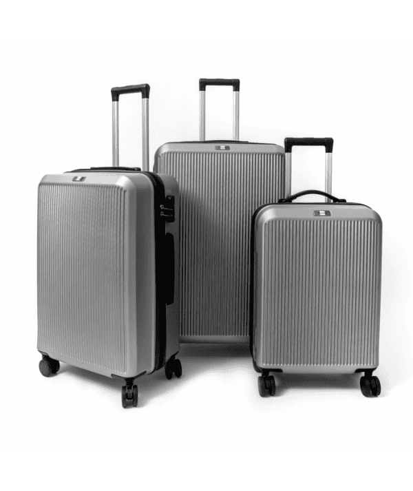 Série de 3 valises ABS FRANCO modèle Milano gris