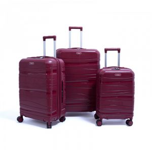 Set De Trois Valises Titou roue démontable couleur Bronze