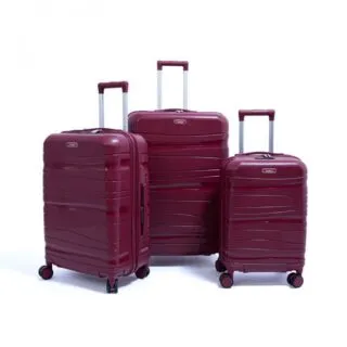 Set De Trois Valises Titou roue démontable couleur Bronze