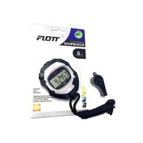 Flott Chronomètre De Sport Avec Sifflet- Noir