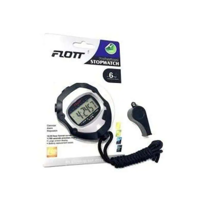 Flott Chronomètre De Sport Avec Sifflet- Noir