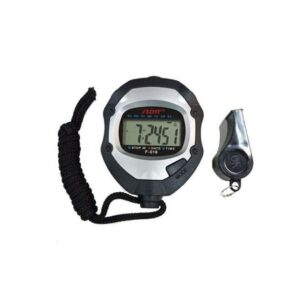 Flott Chronomètre De Sport Avec Sifflet- Noir