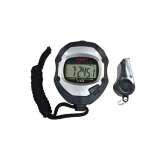 Flott Chronomètre De Sport Avec Sifflet- Noir
