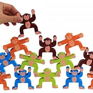 Jeux d'équilibre clown en bois