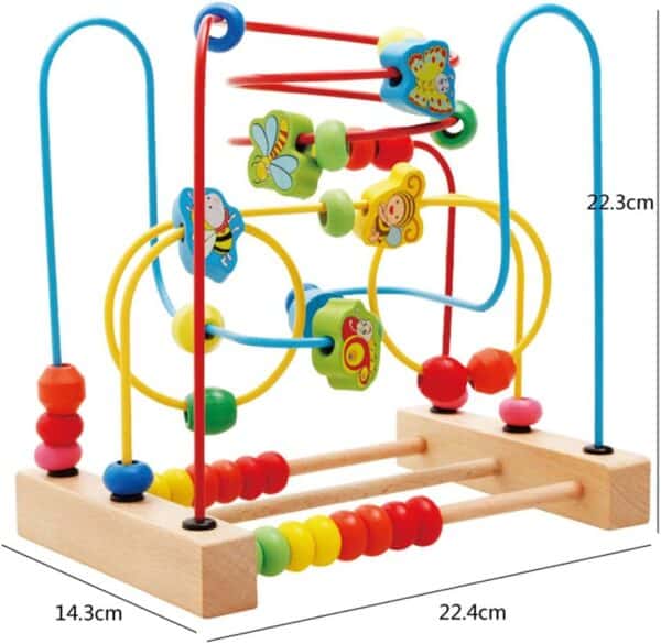 Labyrinthe Multifunctional Animal Fruits en bois