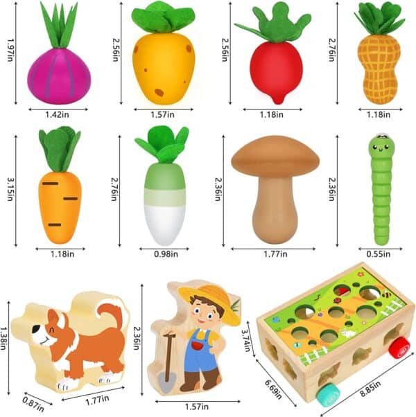 Jouets camion trieur de forme éducatifs en bois
