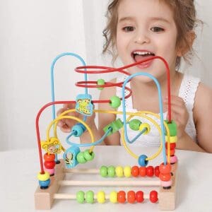 Labyrinthe Multifunctional Animal Fruits en bois