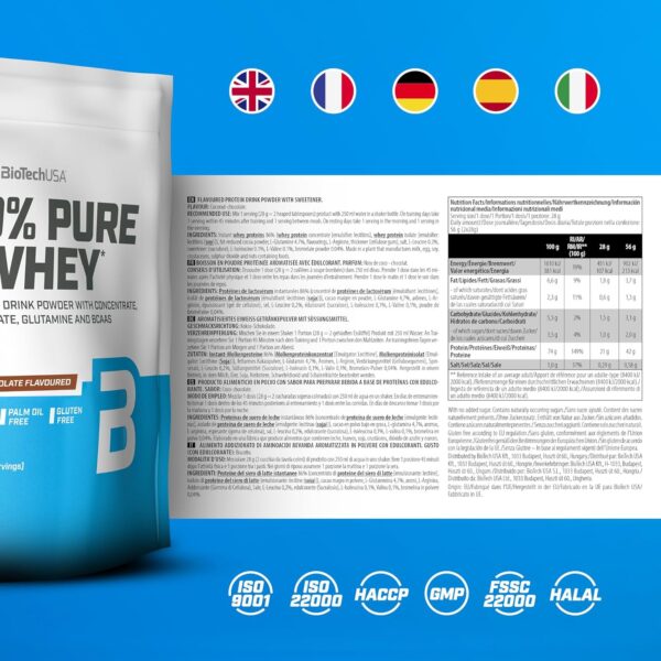 BioTechUSA 100% Pure Whey 1Kg