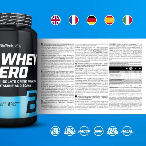 Biotech USA Iso Whey ZERO COOKIES/CREAM , 908 g