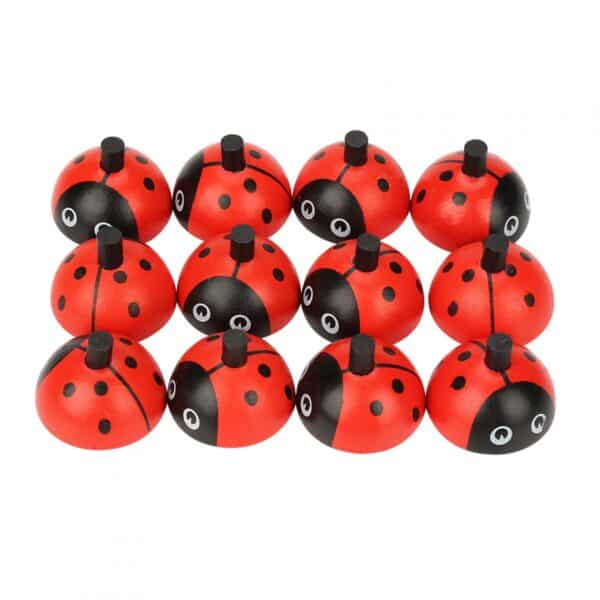 Jeu de mémoire montessori coccinelle en bois