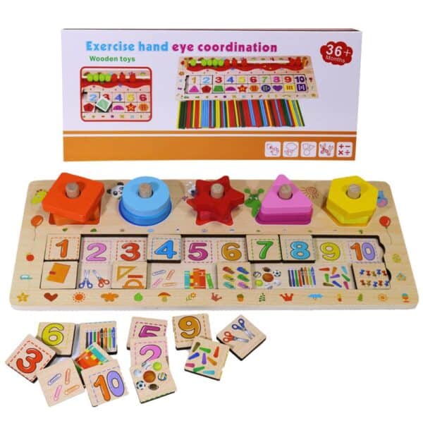 jeux de coordination œil-main en bois