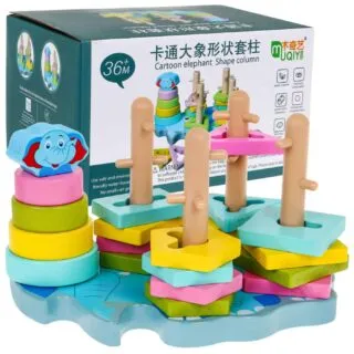puzzle bois à empiler