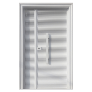 Porte métallique persienne