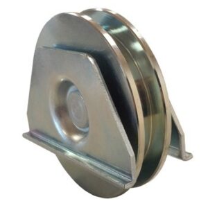 Galet Ø100 mm en U avec platine G100UP
