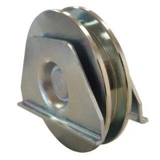 Galet Ø100 mm en U avec platine G100UP
