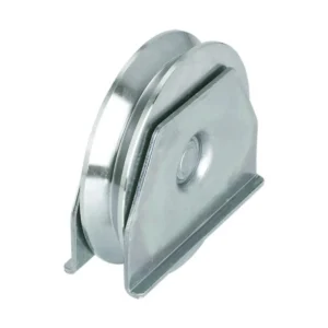 Galet Ø100 mm en V avec platine G100VP