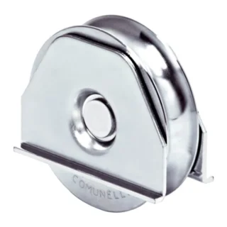Galet Ø100 mm à gorge avec platine G100GP
